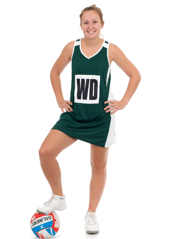 Essential Netball Dress Bottle/White