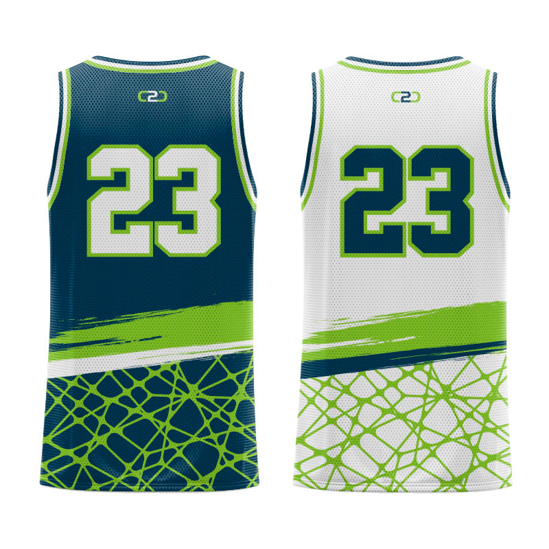 Custom Silver Collection Core V Reversible Basketball Singlet