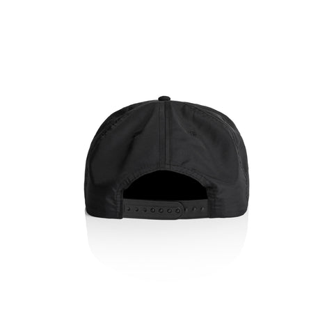 Surf Rope Cap — BLACK/WHITE (back)