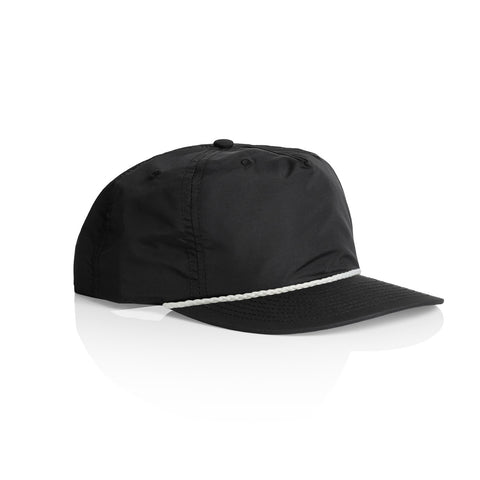 Surf Rope Cap — BLACK/WHITE (right)