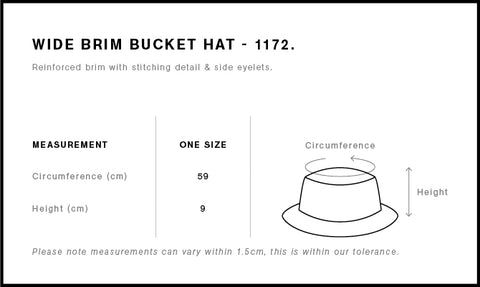 AS Colour Wide Brim Bucket Hat
