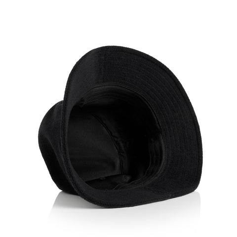 Terry Bucket Hat — BLACK (back)