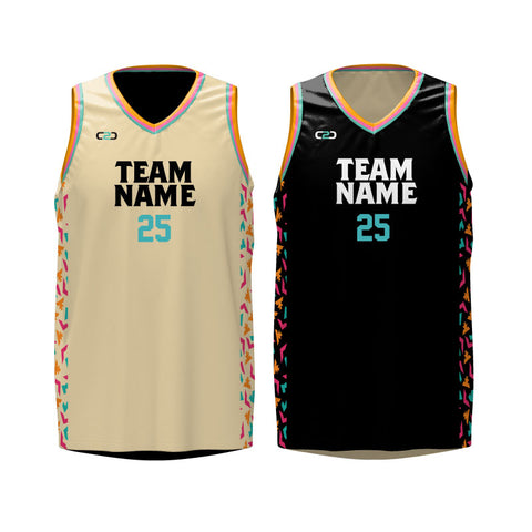 Custom Fiesta Street Core Reversible Basketball Singlet