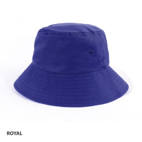 Coast2Coast Polycotton School Bucket Hat - Royal