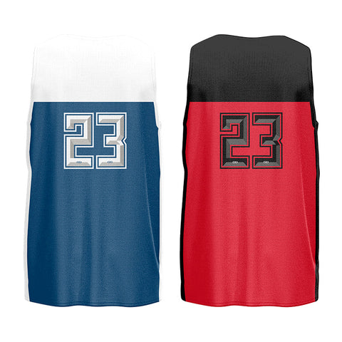 Stock Dream Core Reversible Basketball Singlet Navy/Red