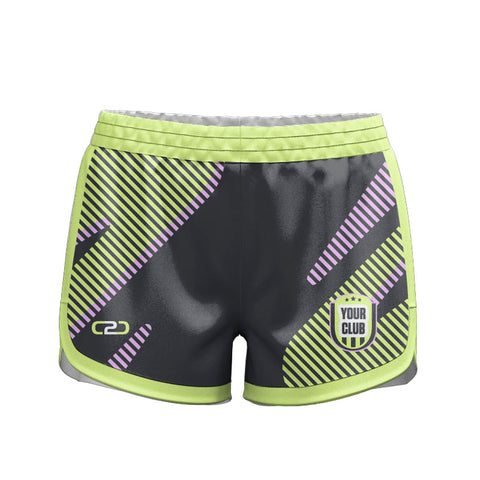 Allsorts SlimFit HP Ladies Girls High Thigh Curve Shorts Design Your Own Custom