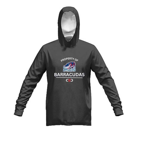 BDC Barracudas Stock Cotton Fleece Hoodie Dark Marle Grey