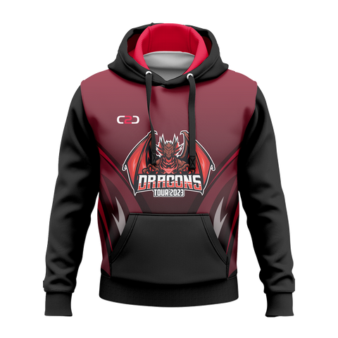 Dragons Pull Over Kinetic Fleece Hoodie Design Your Own