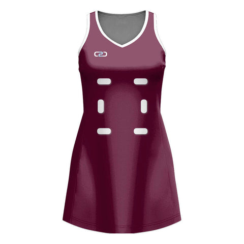 Solid Core Fusion Netball Dress V Neck Design Your Own