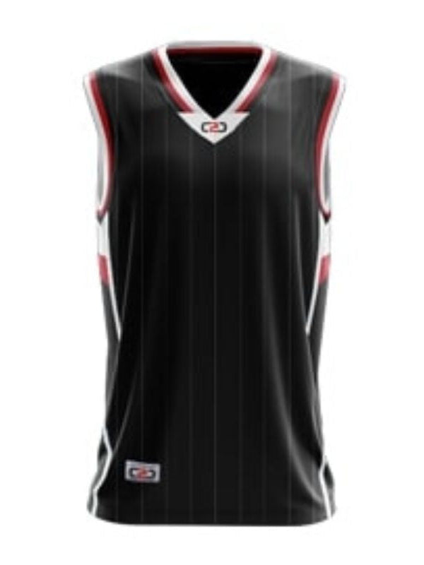 Silver Collection Basketball Singlet Black