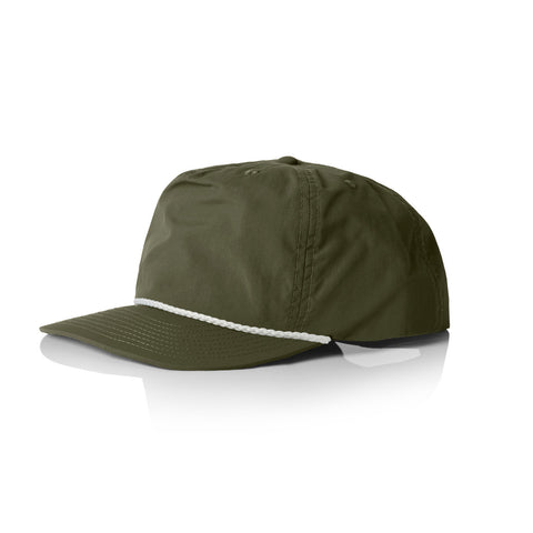 Surf Rope Cap — ARMY/WHITE (left)