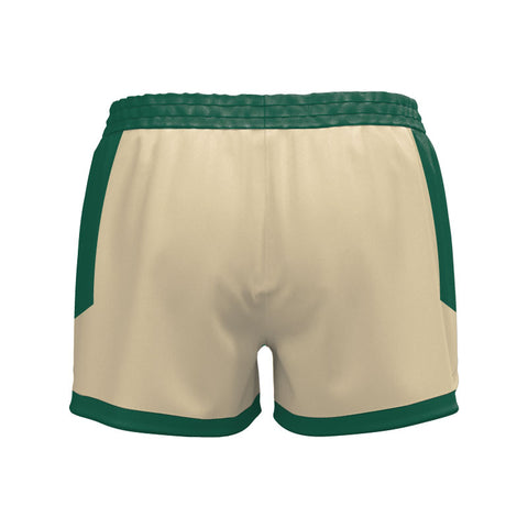 Gems SlimFit HP Ladies Girls High Thigh Curve Shorts Design Your Own Custom Cream