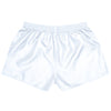 White Rugby Short Front View