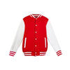 Varsity Jacket Mens Red White Front View