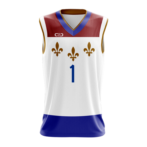 Custom PARTY 21 Core Basketball Singlet Front View
