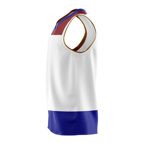 Custom PARTY 21 Core Basketball Singlet Side View