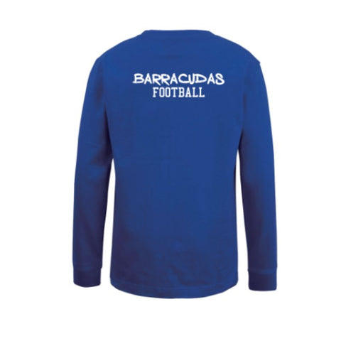 BDC Barracudas Kids LS Royal Cotton Tee