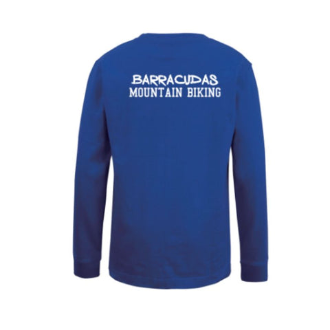 BDC Barracudas Kids LS Royal Cotton Tee