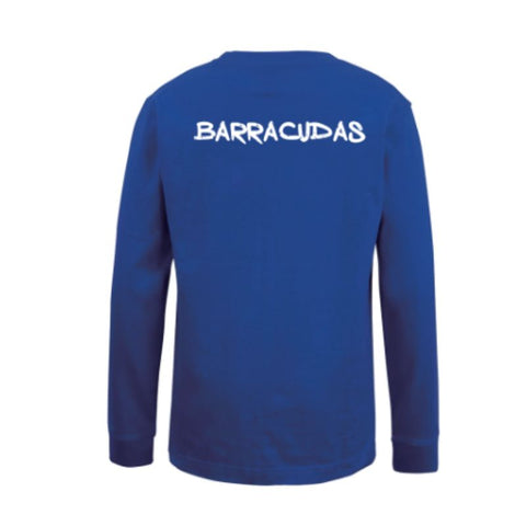 BDC Barracudas Kids LS Royal Cotton Tee