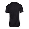 Mens Accelerator Cool Dry T-shirt Design 4 Black White Back View