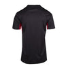 Mens Accelerator Cool Dry T-shirt Design 1 Black Red Back View