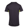 Mens Accelerator Cool Dry T-shirt Design 1 Charcoal Lime Back View