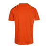 Mens Accelerator Cool Dry T-shirt Design 1 Orange White Back View