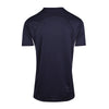 Mens Accelerator Cool Dry T-shirt Design 4 Navy White Back View