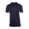 Mens Accelerator Cool Dry T-shirt Design 2 Navy White Front View