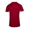 Mens Accelerator Cool Dry T-shirt Design 1 Red White Back View