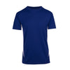 Mens Accelerator Cool Dry T-shirt Design 2 Royal White Front View