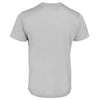 Poly Tee Adults Design 4 Light Grey Back View