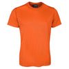 Poly Tee Adults Design 1 Orange Front View