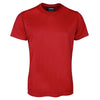 Poly Tee Adults Design 2 Red Front View