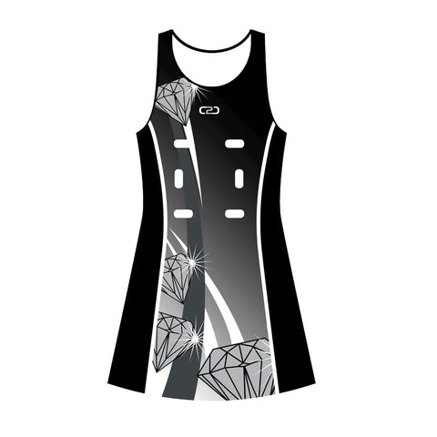 Black Diamonds Core Netball Dress Design Your Own