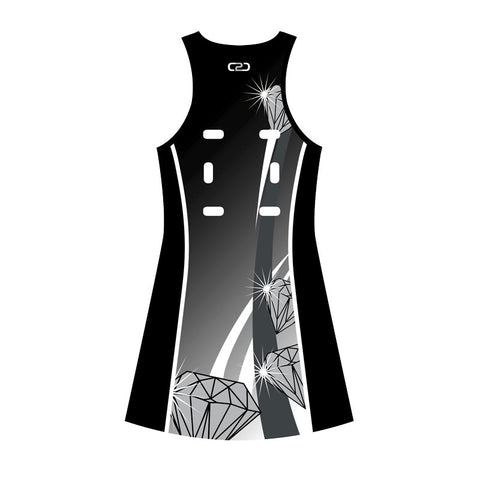 Black Diamonds Core Netball Dress Design Your Own