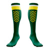Custom Boomers Football Socks Left and Right Side View