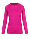 High Performance Long Sleeve Tee Ladies Hot Pink Colour