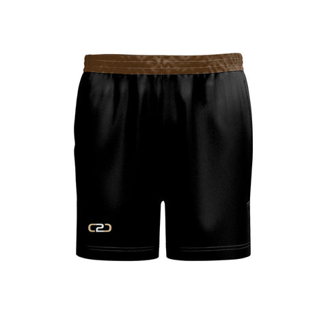 Custom Blacktop Basketball Shorts Mid Thigh Front View