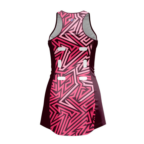 Custom Mythic HP Standard Netball Dress Back View