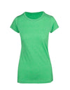 High Performance Short Sleeve Tee Ladies Emerald Front View