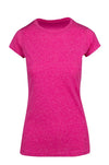 High Performance Short Sleeve Tee Ladies Hot Pink Front View