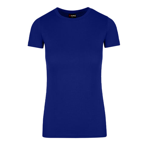 Ladies Cotton Round Tees Reapers Trippin Dark Royal Front View