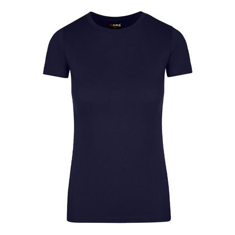 Ladies Cotton Round Tees Reapers Trippin Navy Front View