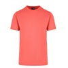 Mens American Style T-shirts Coral Red Front