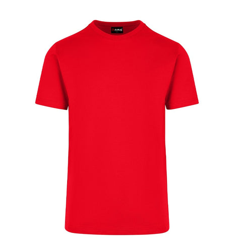Mens Cotton Round Tees End of Season Red Front View