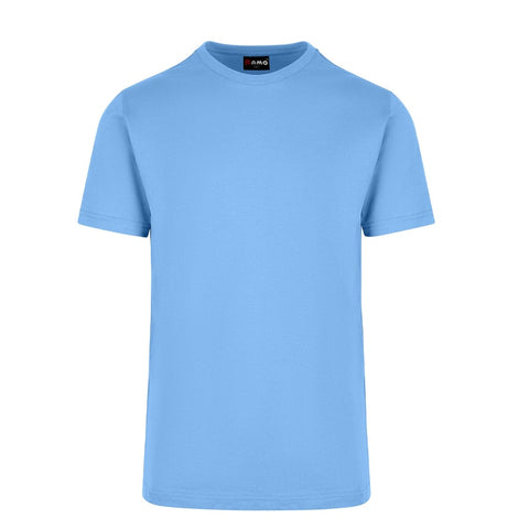 Mens Cotton Round Tees End of Season Sky Blue Front View