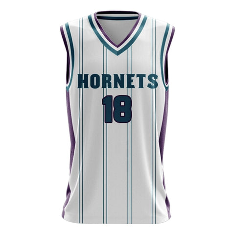 Custom Charlotte Hornets Core Basketball Singlet Front View
