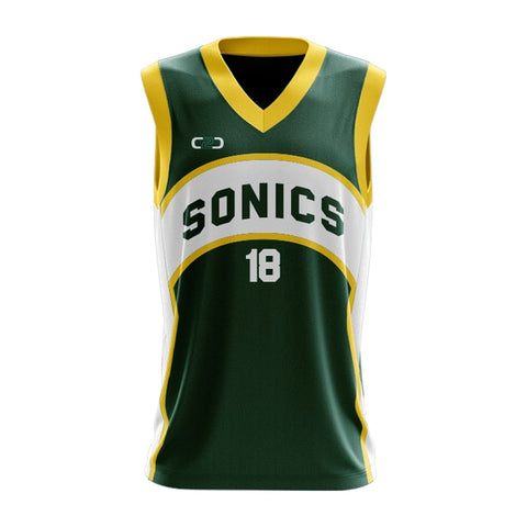 Seattle Sonics Design Your Own Custom Basketball Singlet