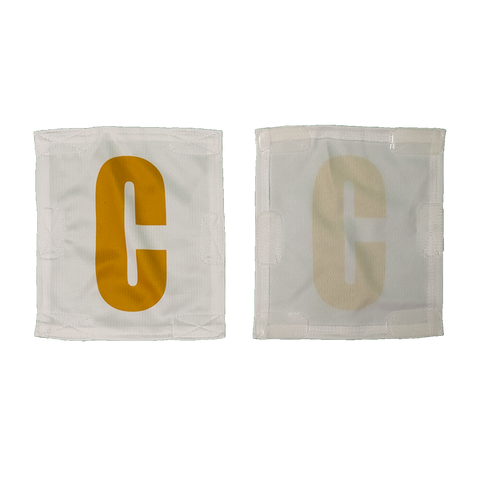 Netball Positional Tags Set White & Gold